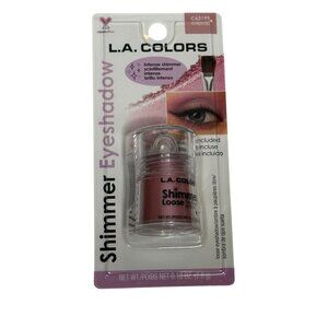 LA Colors Shimmer Loose Eyeshadow Lollipop Pink Rose New w Brush